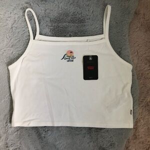 Levi’s coast to coast white crop tank